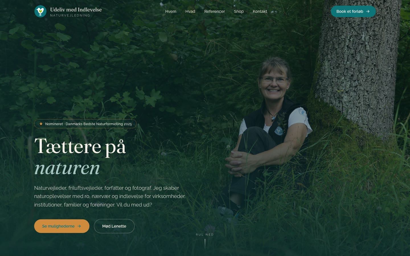 Udeliv med Indlevelse på computer